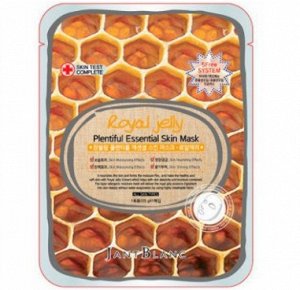 Jant Blanc Маска для лица ткан. МАТОЧНОЕ МОЛОЧКО Royal Jelly Plentiful Essential Skin Mask, 25 гр