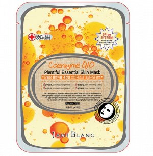 Jant Blanc Маска для лица ткан. КОЭНЗИМ Q10 Coenzyme Plentiful Essential Skin Mask, 25 гр