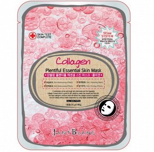 Jant Blanc Маска для лица ткан. КОЛЛАГЕН Collagen Plentiful Essential Skin Mask, 25 гр