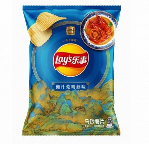 Lays со вкусом креветок в собственном соку 60g