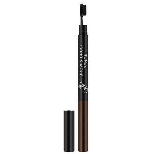 FFLEUR BR-152 Карандаш для бровей с щеточкой BROWN серии BROW+BRUSH PENCIL