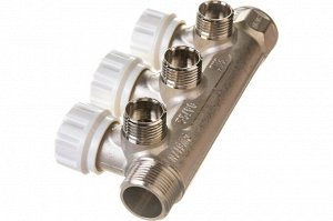 Коллектор с регулирующими вентилями 3/4", 3 x 1/2", VTc.570.N.0503