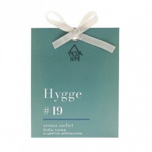 "Hygge #19" Аромасаше "Бобы тонка и цветок апельсина" 8х10х1,5см АР 100-583