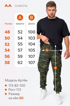 Мужские брюки из футера двухнитки Happyfox