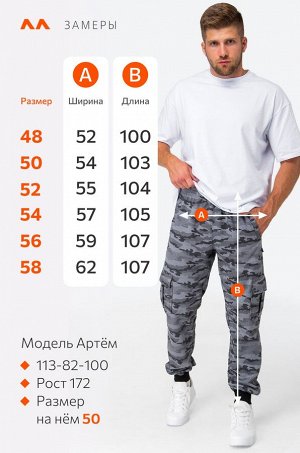Мужские брюки из футера двухнитки Happyfox
