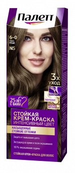 Палетт Стойкая крем-краска Интенсивный цвет 6-0 (N5) Тёмно-русый