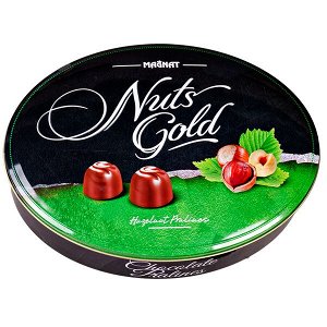 конфеты MAGNAT Nuts Gold 295 г овал ж/б 1/4