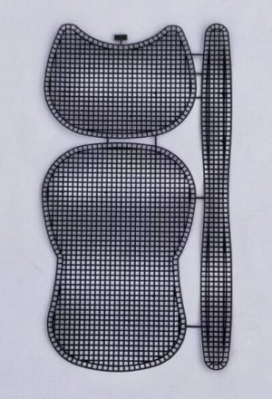 Канва пластиковая для изготовления сумок, размер ячейки 4 мм