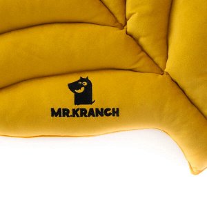 Лежанка Mr.Kranch для собак Листочек средняя, размер 90х65х5см, охра