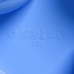 Форма для выпечки Доляна «Праздник.Для новорожденных», силикон, 28,5x16,5 см, 6 ячеек (8х5,7 см), цвет МИКС