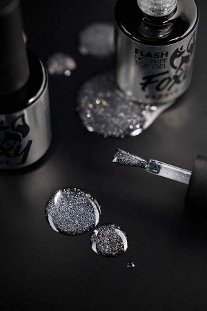 Светоотражающий топ без липкого слоя (No wipe top gel FLASH), 10 ml