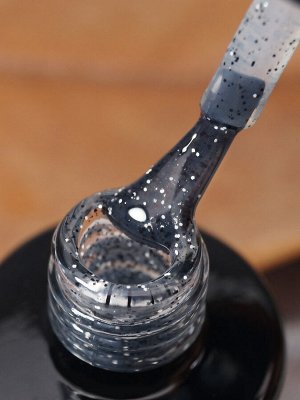Верхнее глянцевое покрытие без липкого слоя с хлопьями (No wipe top gel FLAKES) #36, 10 ml
