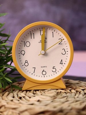 Часы-будильник "Morning mood" 11,2х10,5х4,5см, цв.желтый DS-A313-02