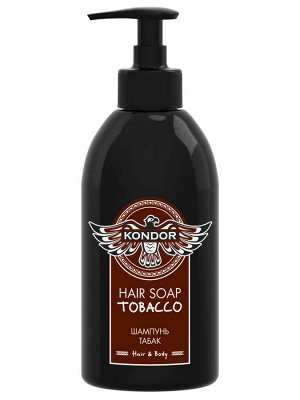 Шампунь Мужской для волос и тела Кондор Табак с освежающим эффектом KONDOR Hair&Body 300 мл