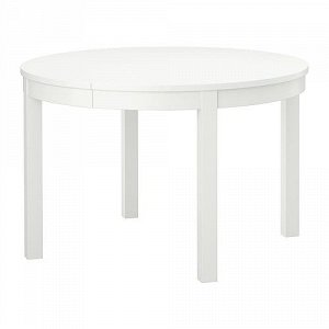 IKEA БЬЮРСТА Раздвижной стол, белый