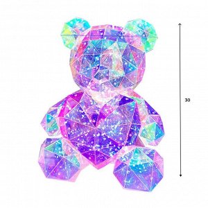 Светящийся LED Медведь - Мишка светильник 30 см в подарочной упаковке