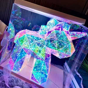 Светящийся LED Единорог - Светильник 40 см в подарочной упаковке