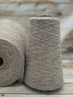 Пряжа для вязания  100 гр.,Lambswool 100%  кардный  меринос  1500м/100гр Светло-бежево-коричневый меланж