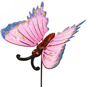 Фигура на спице "Бабочка блестящая" 13*60см