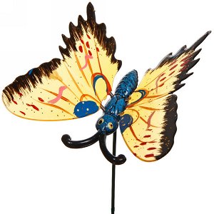 Фигура на спице "Бабочка блестящая" 13*60см