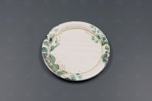 Набор тарелок бумажных эвкалипт d-180мм (6шт)