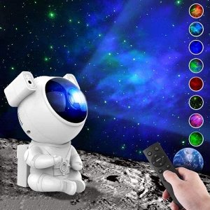 Ночник проектор Астронавт Nebula Projector звезда с пультом