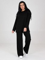 Костюм с брюкамии черный
