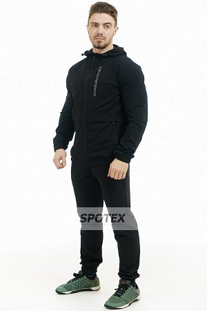 1Спортивный мужской костюм трикотаж 184 черный