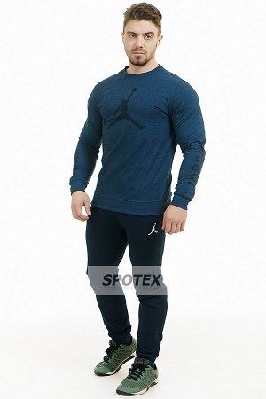 1Спортивный мужской костюм трикотаж X116 Deep Blue