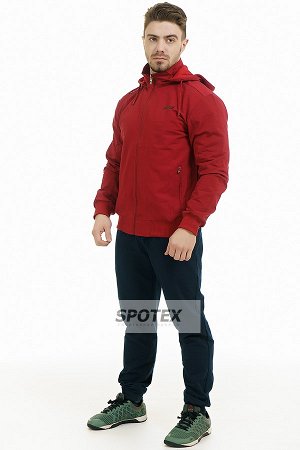 1Спортивный мужской костюм трикотаж L-17061 dark red