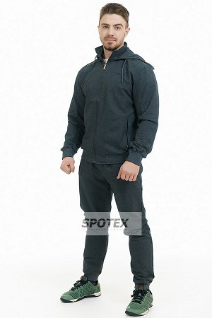 1Спортивный мужской костюм трикотаж L-17061 gray