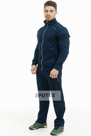 1Спортивный мужской костюм эластик стрейч LG-1962 blue