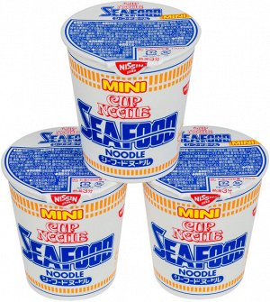Лапша б/п Cup Noodle MINI со вкусом морепродуктов, 38 гр.