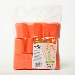 ВЫВОДИМ БИО Пакеты "Пижон" для уборки за собаками 20 х 30 см, 8 мкм, 12 х 20 шт, оранжевый 9619030