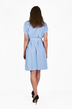 Женское платье миди с поясом 2663 размер 50, 54