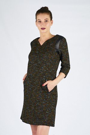 Женское платье мини со вставками 2011 размер 42, 44, 46