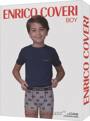 ENRICO COVERI, EC4048 boy coord. boxer - t-shirt
