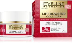 EVELINE LIFT BOOSTER COLLAGEN Укрепляющий крем-корректор против морщин 50+ день/ночь 50мл (*30)