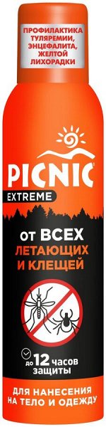Средство от комаров клещей аэрозоль PICNIC Extreme 150мл