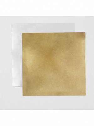 Фольга для конфет 10 х 10 см 100 шт цвет золотой