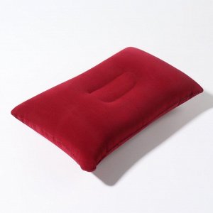 Подушка дорожная, надувная, 38 x 24 x 3 см, цвет МИКС