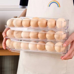 Контейнер для хранения яиц, 3 лотка Rolling Egg Box