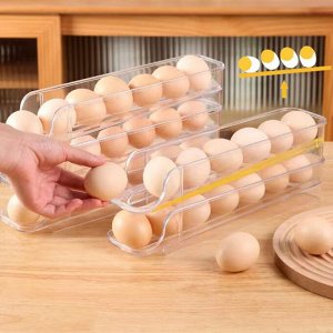 Контейнер для хранения яиц, 3 лотка Rolling Egg Box