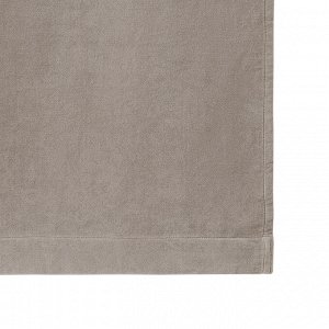 Штора из хлопкового бархата серого цвета из коллекции Essential, 150х290 см