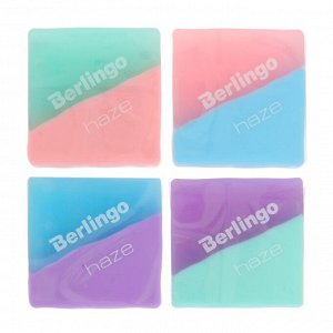 Ластик Berlingo 34*34*14мм "Haze ", прямоугольный, цвета ассорти 5177366
