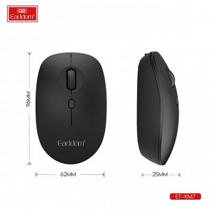 Мышь беспроводная Earldom KM7 черная Bluetooth 1600DPI