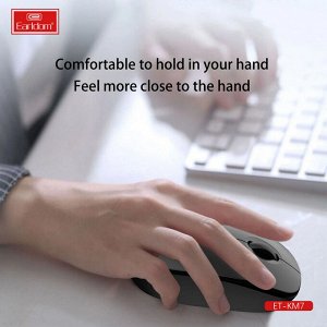 Мышь беспроводная Earldom KM7 черная Bluetooth 1600DPI