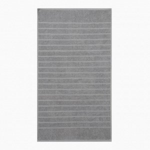 Полотенце для ног LoveLife "Lines" 50*90 см, цв. серый, 100% хлопок, 400 гр/м2