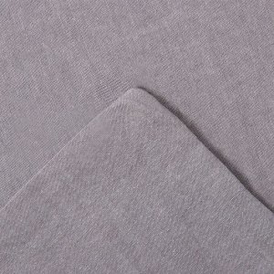 Постельное бельё Этель Denim евро, 200x220 см, 220x240 см, 50x70-2 шт., серое, жатый хлопок