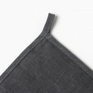 Прихватка Этель ECO grey, 19х19 см, 100% лён, 245 г/м2